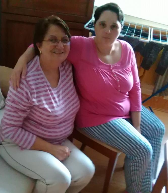 Lucka Černáková (right) and her mother. Source: family photo.