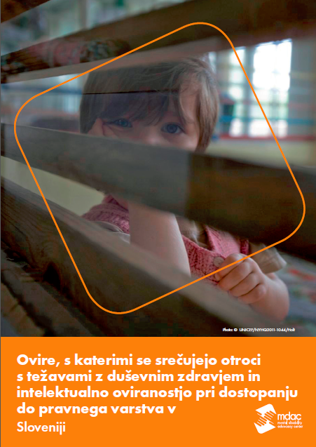Front cover: Access to justice for children with mental disabilities - Factsheet - Slovenia