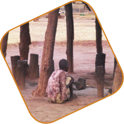 Photo: A woman with mental health issues, forced to live for many years in the Nsadzu settlement, Eastern Province, Zambia. 26 October 2012 © MDAC.